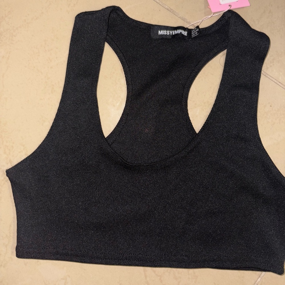 Missy Empire Black Tank Top